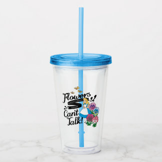 Alice In Wonderland | Alice & The Flowers Acrylic Tumbler