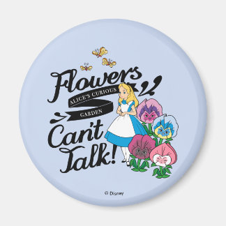 Alice In Wonderland | Alice & The Flowers Magnet