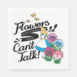 Alice In Wonderland | Alice & The Flowers Napkin
