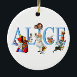 Alice in Wonderland and Friends Ceramic Ornament<br><div class="desc">Alice in Wonderland and Friends,  including the Mad Hatter,  the Queen of Hearts,  the Cheshire Cat,  the White Rabbit,  the Caterpillar,  the Duchess and the Cardmen.</div>