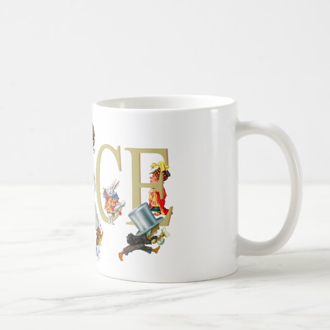 ALICE IN WONDERLAND AND FRIENDS COFFEE MUG (Right)