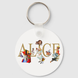 ALICE IN WONDERLAND AND FRIENDS KEYCHAIN