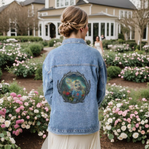 Alice in Wonderland Art by Molly Harrison Denim Jacket