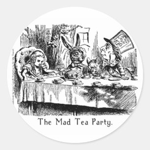 Alice in Wonderland Art Stickers in 2 Sizes