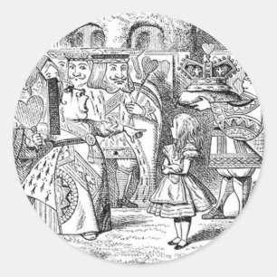Alice in Wonderland Art Stickers in 2 Sizes