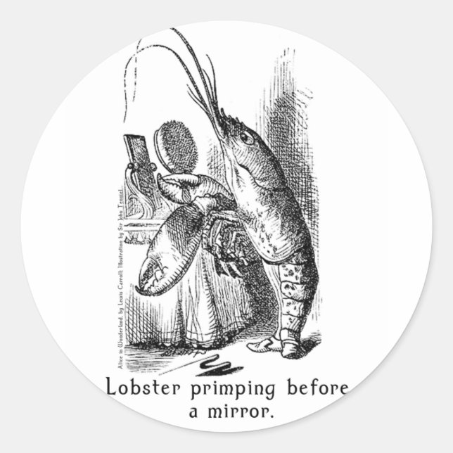 Alice in Wonderland Art Stickers in 2 Sizes (Front)