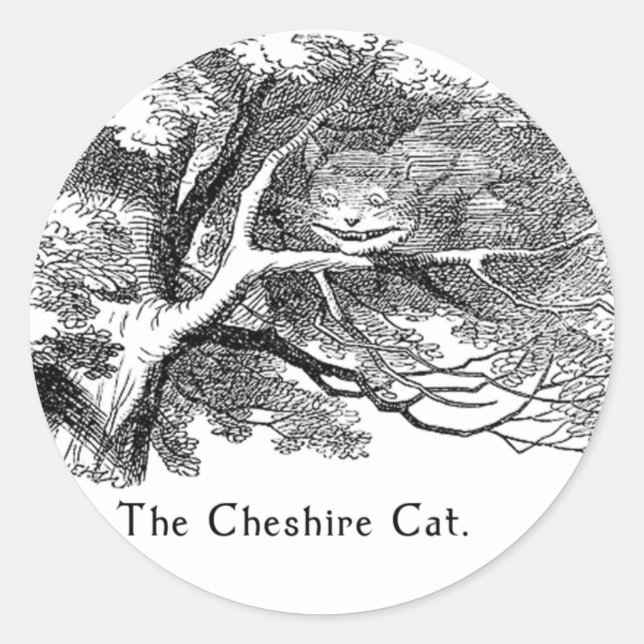 Alice in Wonderland Art Stickers in 2 Sizes (Front)