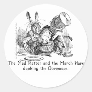 Alice in Wonderland Art Stickers in 2 Sizes