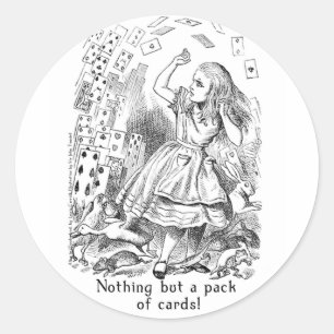Alice in Wonderland Art Stickers in 2 Sizes