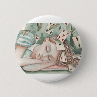 Alice in Wonderland asleep 2 Inch Round Button