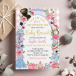 Alice in Wonderland Baby Brunch Invitation<br><div class="desc">Our Alice in wonderland baby shower invitation is the perfect way to invite friends and family to your party. The design features a tea party theme,  with plenty of space for all the important details such as the date,  time,  and location of the party.</div>