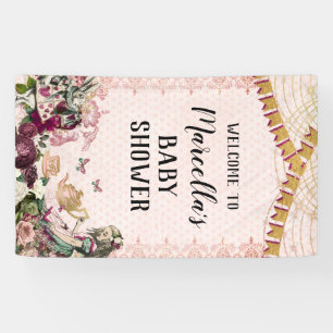 Alice in Wonderland Baby Shower Banner