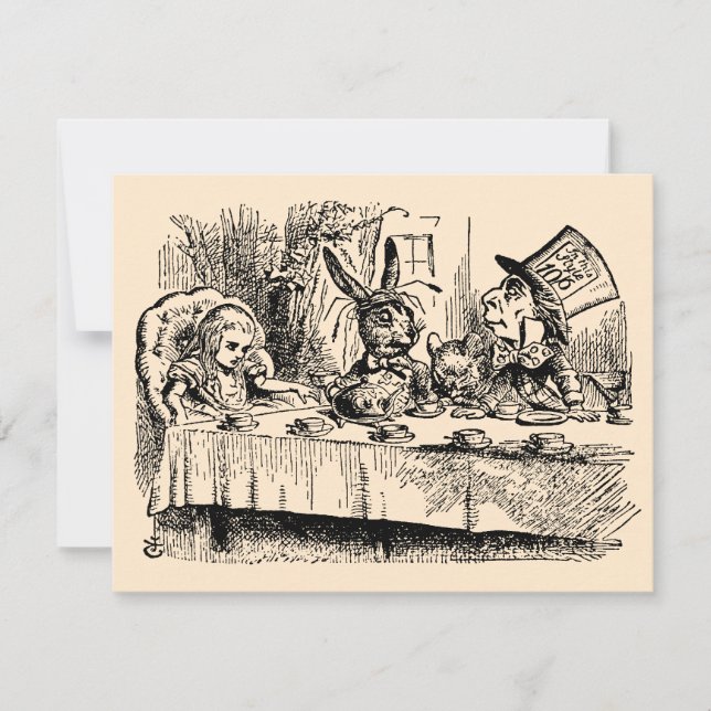 Alice in Wonderland Baby Shower Invitation (Front)