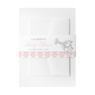 Alice in Wonderland Baby Shower Invitation Belly Band