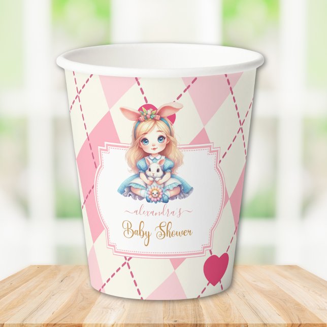 Alice in Wonderland  Baby Shower Paper Cups (Creator Uploaded)