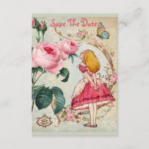 Alice in Wonderland Baby Shower Save the Date