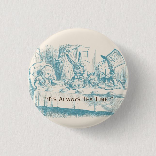 Alice in Wonderland - Badge 1 Inch Round Button (Front)