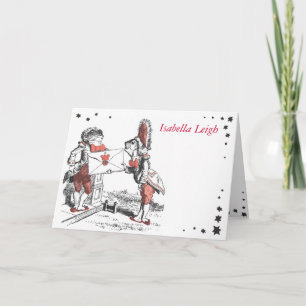 Alice In Wonderland Bat Mitzvah Thank You Card