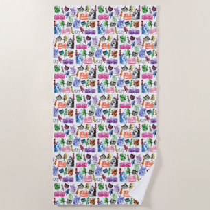 Alice in Wonderland Beach Towel