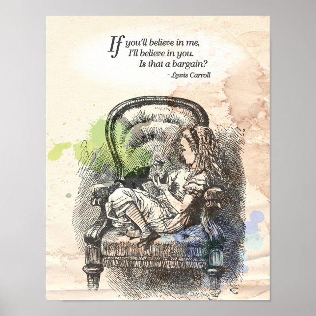 Alice in Wonderland "Believe" Poster (Front)