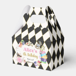 Alice in Wonderland Birthday Favor Box