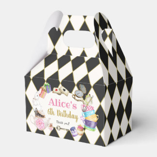 Alice in Wonderland Birthday  Favor Box