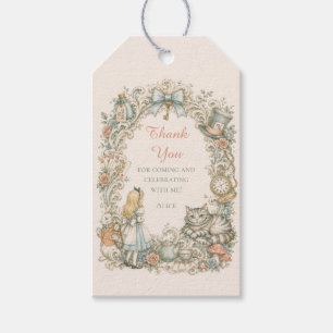 Alice in Wonderland Birthday Gift Tags