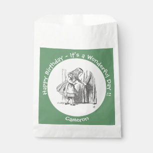 Alice in Wonderland Birthday or Other Party Event Favour Bag