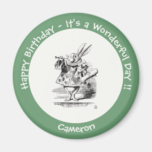 Alice in Wonderland Birthday or Other Party Event Magnet