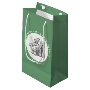 Alice in Wonderland Birthday or Other Party Event Small Gift Bag