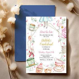 Alice In Wonderland Birthday Party Invitation