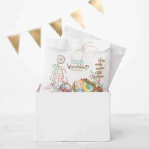 Alice in Wonderland Birthday Party Welcome Sign Favour Bag
