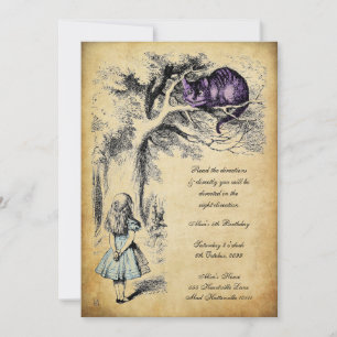 Alice in Wonderland Birthday UnBirthday Invitation