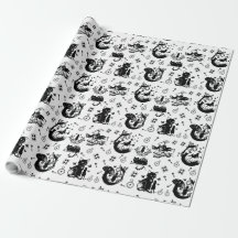 Alice in Wonderland  Black And White Design