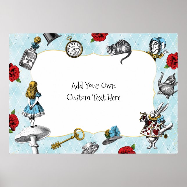 Alice in Wonderland Blue Poster (Front)