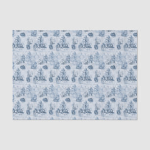 Alice in Wonderland Blue Vintage Book Tissue Paper