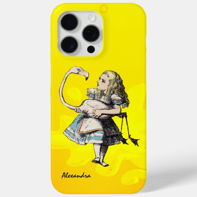 Alice In Wonderland Blush Pink Flamingo Case-Mate iPhone Case (Back)