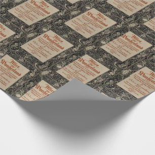 Alice in Wonderland Book Cover  Wrapping Paper
