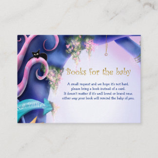 Alice in Wonderland, books for baby, baby shower Enclosure Card
