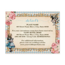 Alice in Wonderland  Bridal Shower Extra Details