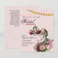 Alice in Wonderland Bridal Shower Tea Party Invite