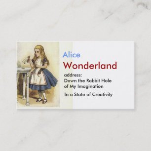 Alice in Wonderland Business Card