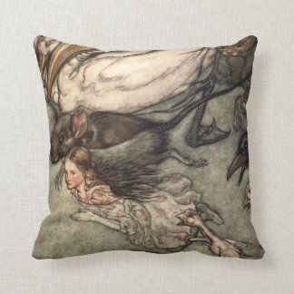 Alice in Wonderland by Arthur Rackham Throw Pillow
