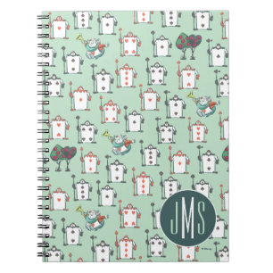 Alice In Wonderland   Card Soldiers - Monogram Notebook