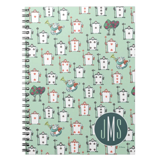 Alice In Wonderland | Card Soldiers - Monogram Notebook (Front)