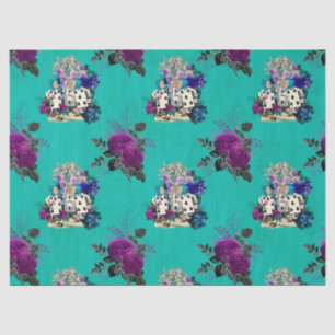 Alice in Wonderland Cards and Roses Decoupage Tissue Paper