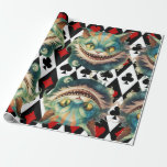 Alice In Wonderland Cat and Card Theme Wrapping Paper<br><div class="desc">Alice In Wonderland Cat and Card Theme,  Embark on a whimsical journey down the rabbit hole with our enchanting “Alice Theme” . Inspired by the timeless tale of Alice in Wonderland,  this collection invites you to immerse yourself in a world of fantasy and imagination.</div>