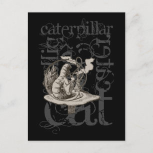 Alice In Wonderland Caterpillar Grunge (Single) Postcard