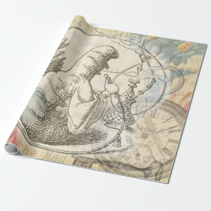 Alice in Wonderland Caterpillar: Original Tenniel  Wrapping Paper
