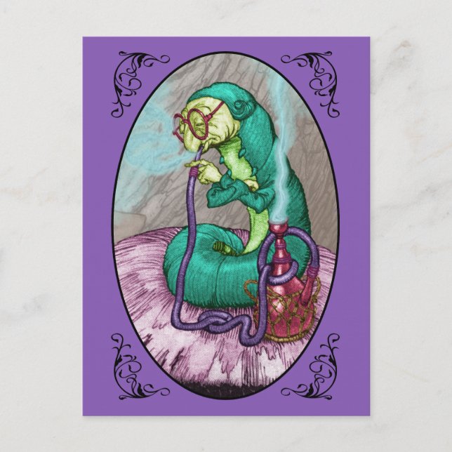 Alice in Wonderland - Caterpillar Postcard (Front)